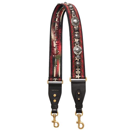 Christian Dior Bohemian-inspired Shoulder Strap In Canvas