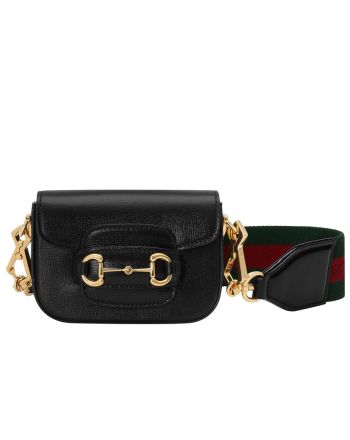 Gucci Horsebit 1955 Strap Wallet 699760 Black